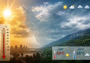 کاهش نسبی دما در نیمه شمالی کشور