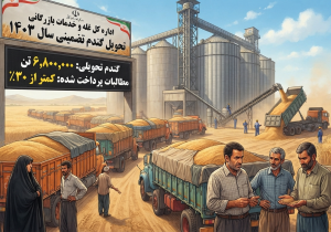 تحویل 6.8 میلیون تن گندم به دولت