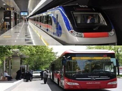 مترو و اتوبوسهای بیآرتی تبریز روزهای ۱۴ و ۱۵ مرداد رایگان شد